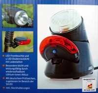 Akku LED Fahrrad Beleuchtung Büchel Batterieleuchtenset Leuchtturm  NEU/OVP 
