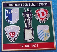 1. FC Magdeburg BFC Dynamo Berlin Dresden Carl Zeiss Jena    pin badge