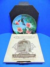 Edwin M Knowles Display Plate The Hummingbird Collecters Kevin Daniel 1986