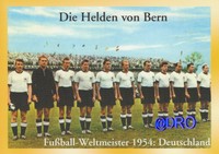 Fußball Weltmeisterschaft + Weltmeister Postkarten Serie + 1954 DEUTSCHLAND (2) 