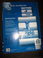 MSV Duisburg Bettwäsche "Stripes" Linon-Neuheit