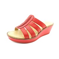 Hush Puppies Roux Slide Damen US 5.5 Rot Keilabsätze Sandale EU 36 4829