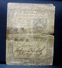 Colonial Currency ✪ Pennsylvania October 1St 1773 ✪ Fr Pa-168 15S ◢Edelmans◣