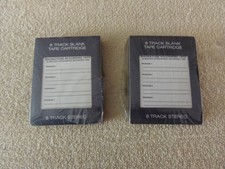 (2) Blank Magnatone 8 Track Recording Tapes Vintage sealed NOS 80 minutes