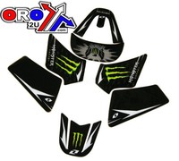 New YAMAHA PW 50 90-14 Monster Black Graphics Sticker Decal Kit PW50 PEE WEE