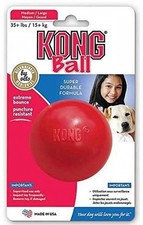 KONG BALL RED Extreme Bounce Rubber Puncture Resistant Dog Toy Med/Large 3 inch