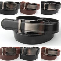 Herren Automatikgürtel echt Leder Gürtel Ledergürtel Jeansgürtel Automatik 
