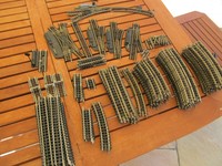 Trix Express - ca 125 Schienen + Weichen  - GEBRAUCHT - aus meiner Kindheit