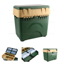 Tackle Box Angelbox Angelkoffer Angelkasten Gerätebox Angelset Karpfen DE 