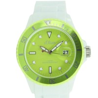 s.oliver Damen Uhr Silkon Armbanduhr weiß hellgrün SO-2718-PQ NEU UVP 49,95 €