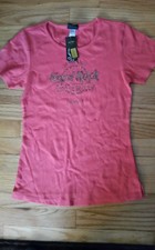 Hard Rock Cafe T Shirt Sz. S Tampa Women Seminole - Pink with Rhinestones w/ Tag