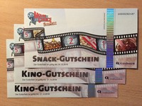 2 Movie Choice Kino Gutscheine + Popcorn + Softdrink |cinemaxx cinestar uci uvm