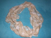 Neu XXL Loop Schal Tuch Halstuch Schaal Schlauchschal Rundschal Beige Strene Top