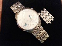 CITIZEN DUAL TIME Chrono Herrenuhr Edelstahl 2 Zonen Chronograph