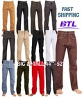 BTL MEN'S BIG & TALL RAW DENIM RELAXED FIT JEAN PANTS "LEVIS STYLE" SIZE 44~52
