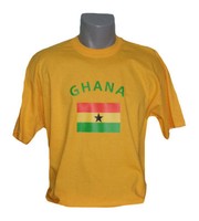 Ghana T-Shirt Ländershirt Alternative zu Trikot Fans NEU Fussball S, M, L, XL