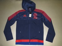 Travel Jacke Manchester United 15/16 Orig adidas Gr XS S M L XL XXL XXXL neu 