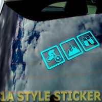 MTB BERGE BIER Aufkleber MTB FREERIDE Rahmen fully downhill sram magura fox 40