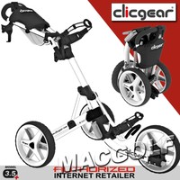 NEU Clicgear Golf Trolley 3.5+ - Arctic White.  Kostenloser Sofortversand.
