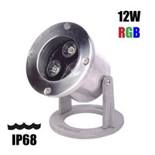 *Clearance* 12V Rgb Led Underwater / Landscape Light Ip68 12W - 4"