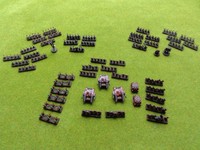 EPIC Chaos Space Marine Armee (top bemalt)