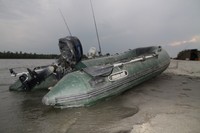 Angelboot 360cm Schlauchboot 360cm mission-craft grün Boot Motorboot