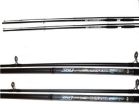 2 DAM Carbon Karpfen Ruten 360 cm 3 LBS Karpfenrute Hechtrute neu 