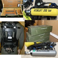 Preßluftatmer von Auer Trageplatte für 2 X 200 BAR Pressluftflasche 4 Liter.....