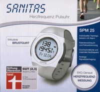 SANITAS SPM 25 Herzfrequenz Pulsuhr mit Brustgurt Uhr EKG-genau