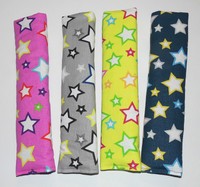 ♦Gurtpolster♦Gurtschoner♦Kinder♦Erwachsene♦große weiße bunte Sterne♦in 4 Farben