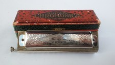 RARE VINTAGE THE SUPER HARMONICA CHROMATIC M.HOHNER + ORIGINAL BOX
