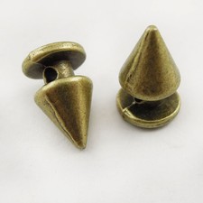 50pcs Vintage Bronze Rivet Spike Spot Punk Rock Leather Craft Finding 12mm 37700