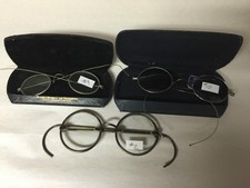 Vintage Lot of 3 Eyeglasses Sunglasses Spectacles Harry Potter Style