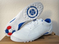 PELE Sports 50/50 Sneaker Futsal Fußballschuhe PELÈ, Echtleder Gr.48 weiss NEU