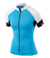 Mavic Athena Damen Fahrrad Trikot kurz blau/weiß 2015