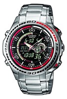 Casio Edifice Herrenuhr EFA-121D-1AVEF Thermometer Stoppuhr NEU