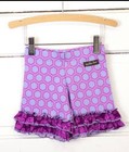 New Matilda Jane Girls Sz 6 Wonderful Parade Purple Riddle shorties-READ