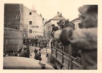 Ital. Soldaten auf LKW Gostiona Kroatien