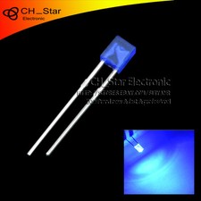 100pcs 2x3x4mm Square LED Diodes Diffused Blue-Blue Rectangle Rectangular