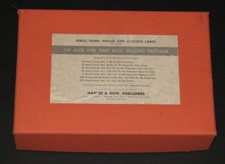 1960s Vintage Alice & Jerry Boxed Set Flash Cards Lot 509 Rebus Word Phrase Wow