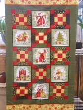 QUILTING FABRIC PANEL - "ONCE UPON A CHRISTMAS" SUSAN WINGET BENARTEX