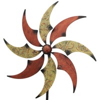 Windrad Schimmer 39cm, Gartenstecker, Windmühle, Gartendeko, Sonne