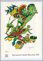 W5N80/ Olympiade München 1972 Künstler AK