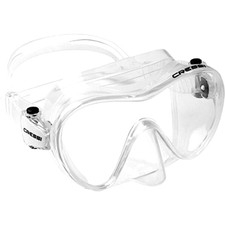 Cressi F1 Scuba Diving Snorkeling Sport Frameless Mask Silicone Clear