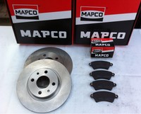 MAPCO BREMSENSATZ BREMSSCHEIBEN + BREMSBELÄGE HINTEN 4 LOCH  OPEL ASTRA G CC (F