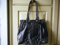 PETRA BAYER - Designertasche Tasche Lack Leder - NEU  taupe -  NP 189,00