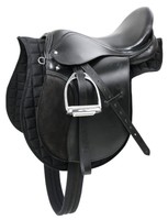 Sattel-Set Leder Satteldecke Sattelgurt Steigbügel Riemen 16'' oder 17,5 