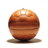 Retro Ball im 30er / 50er Jahre-Stil - Echtleder mit Verschnürung 