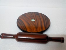 Bread table wooden chakla belan rolling pin roti chapati 9"