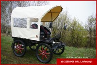 Planwagen Kutsche Fahrschulwagen Marathonwagen 29" RAL3011 Kutschen